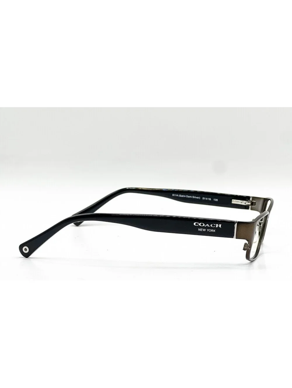 Coach HC 5031 9114 Dark Satin Silver Full Rim Eyeglass Frames 51-16-135